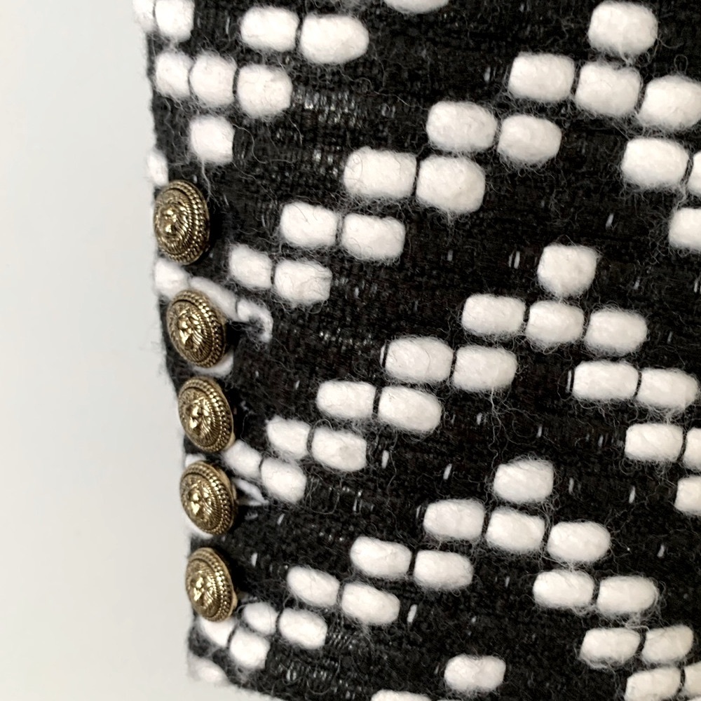 BALMAIN Blazer Tweed Chevron wool - Picture 11 of 15